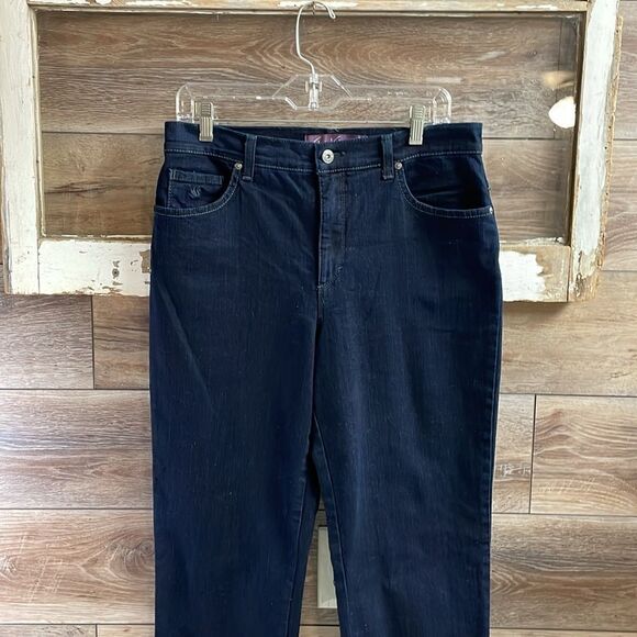 Gloria Vanderbilt Amanda Jeans Size 10 Indigo Blue Vintage 2012 Average Length - Picture 3 of 13